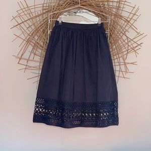 Ted Baker || eyelet lace panel circle skirt